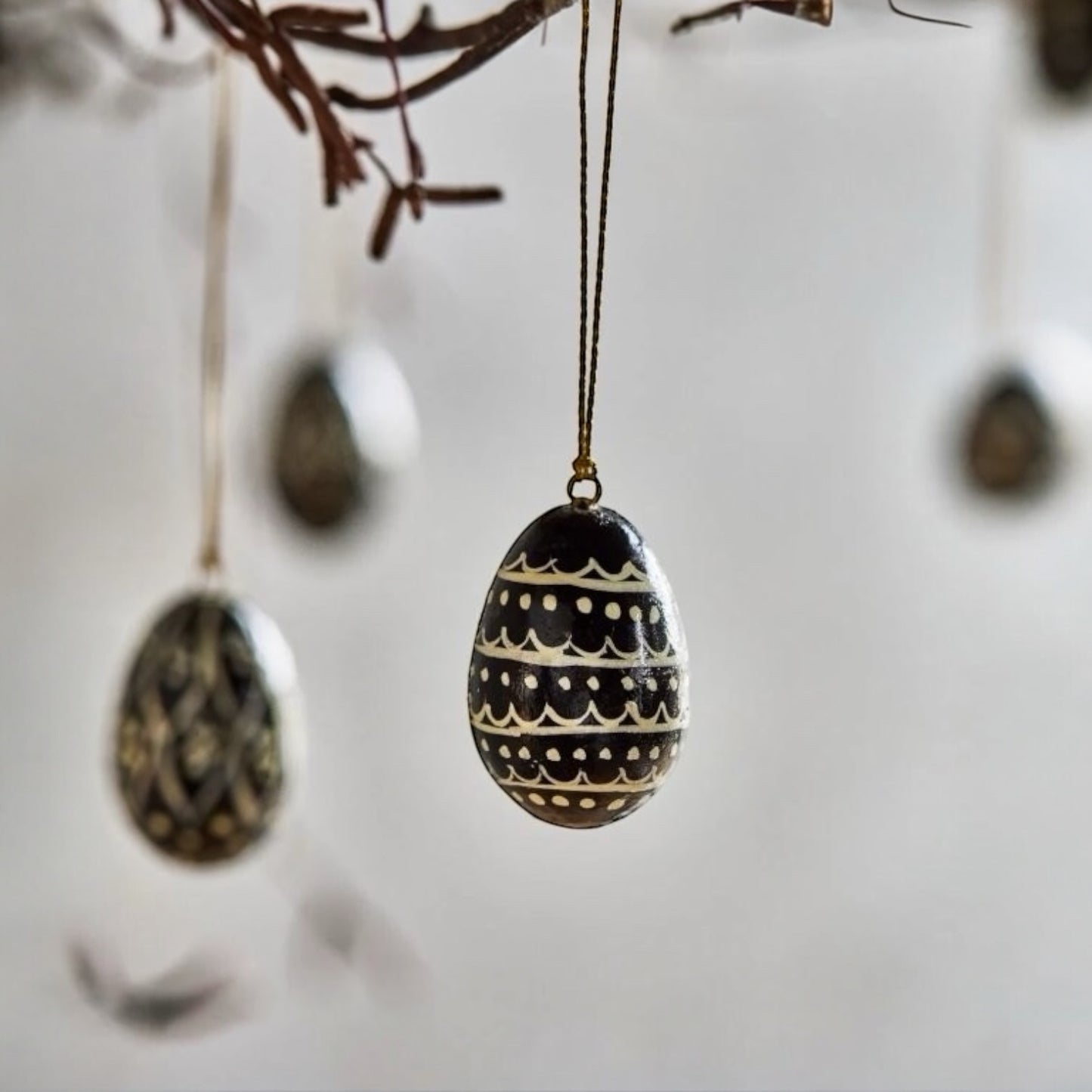 House Doctor Osterrei (6-er Set) Schwarz Off-White