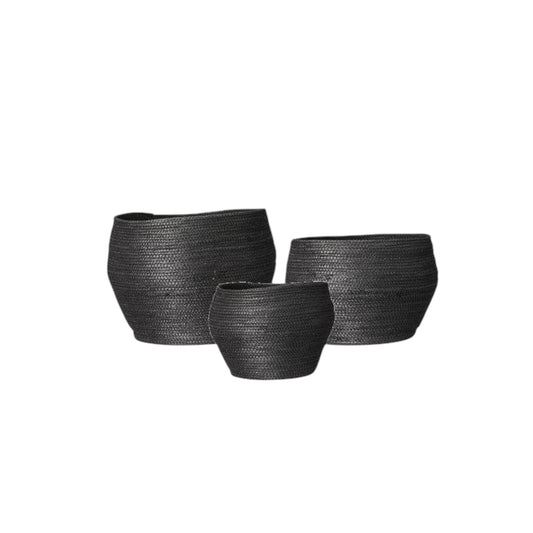 Wikholm Körbe Silje (3-er Set) Schwarz