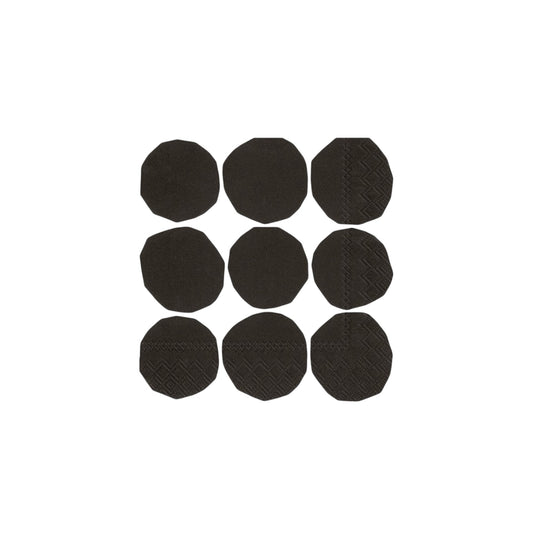marimekko Lunch Servietten Kivet Schwarz