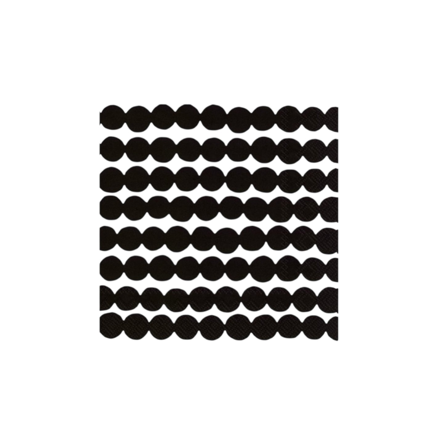 marimekko Lunch Servietten Räsymatto Schwarz