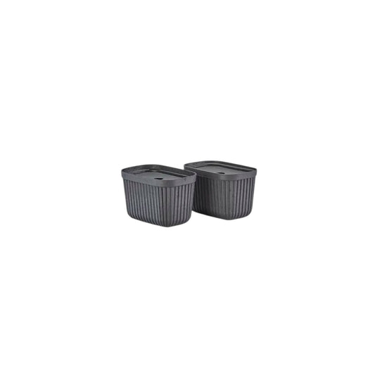 Zone Aufbewahrungs-box (2-er Set) Pulp S Schwarz