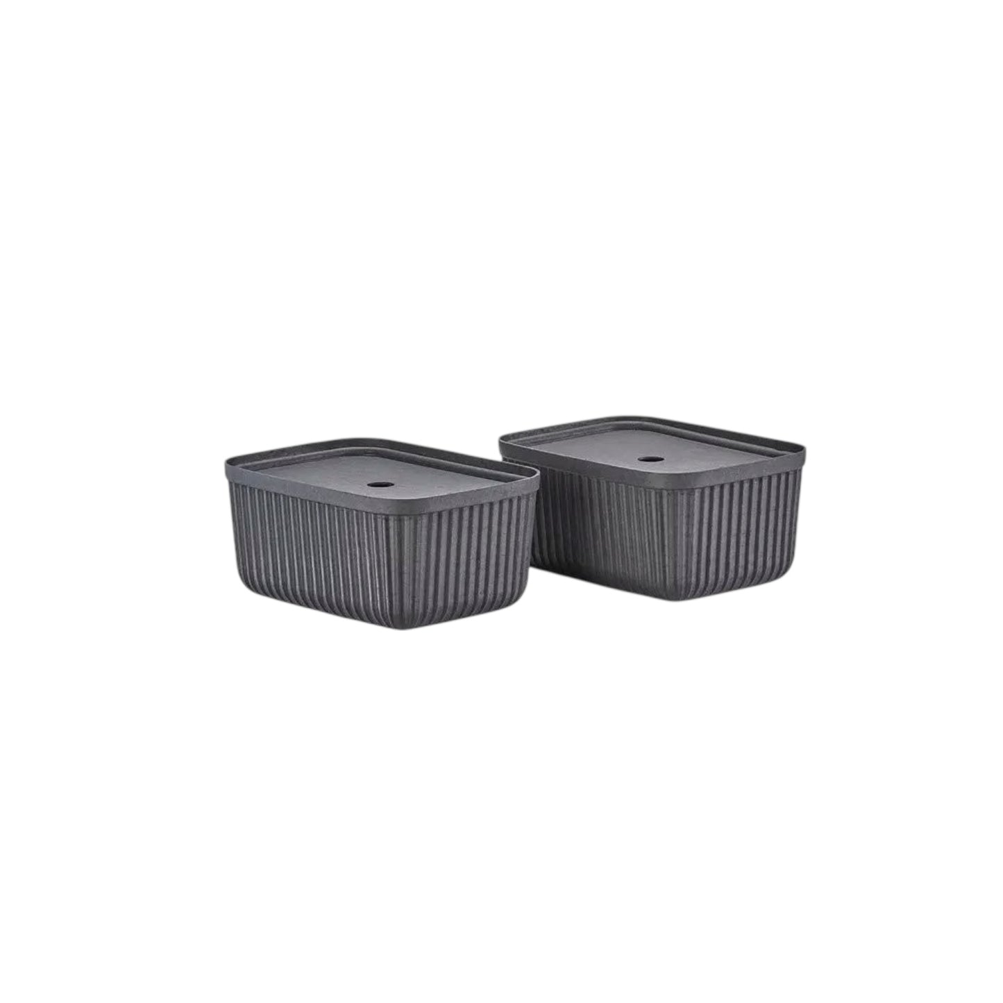 Zone Aufbewahrungs-box (2-er Set) Pulp M Schwarz