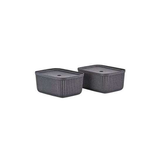 Zone Aufbewahrungs-box (2-er Set) Pulp M Schwarz