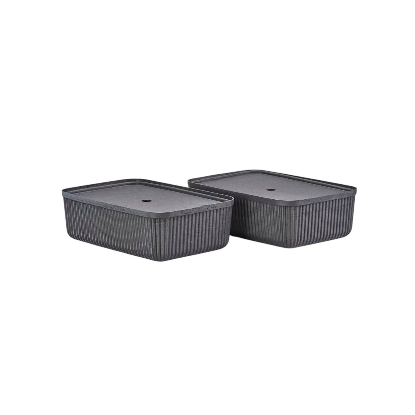 Zone Aufbewahrungs-box (2-er Set) Pulp L Schwarz
