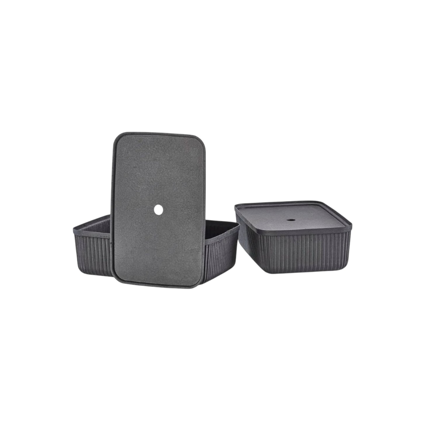 Zone Aufbewahrungs-box (2-er Set) Pulp L Schwarz
