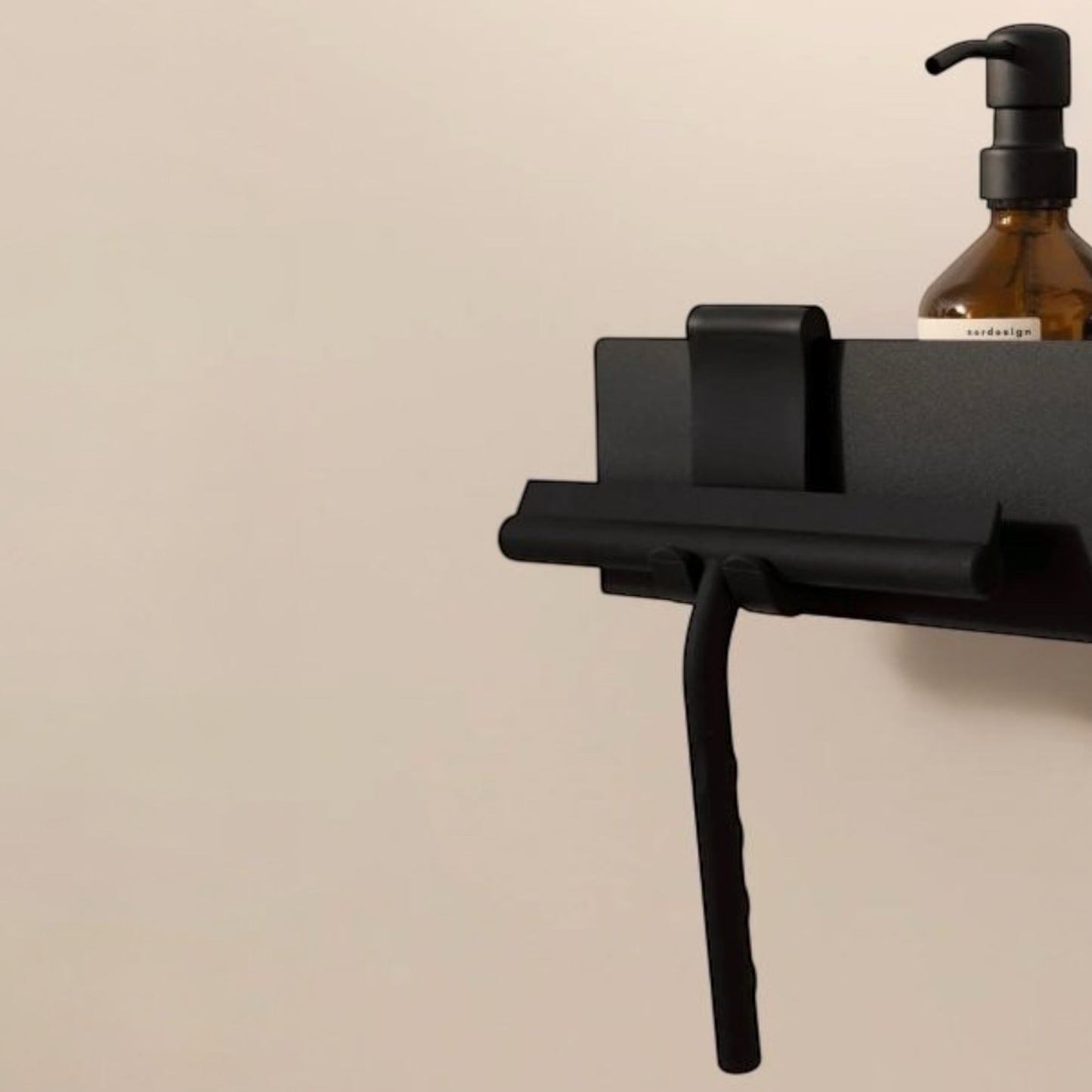 nordesign Duschabzieher Schwarz