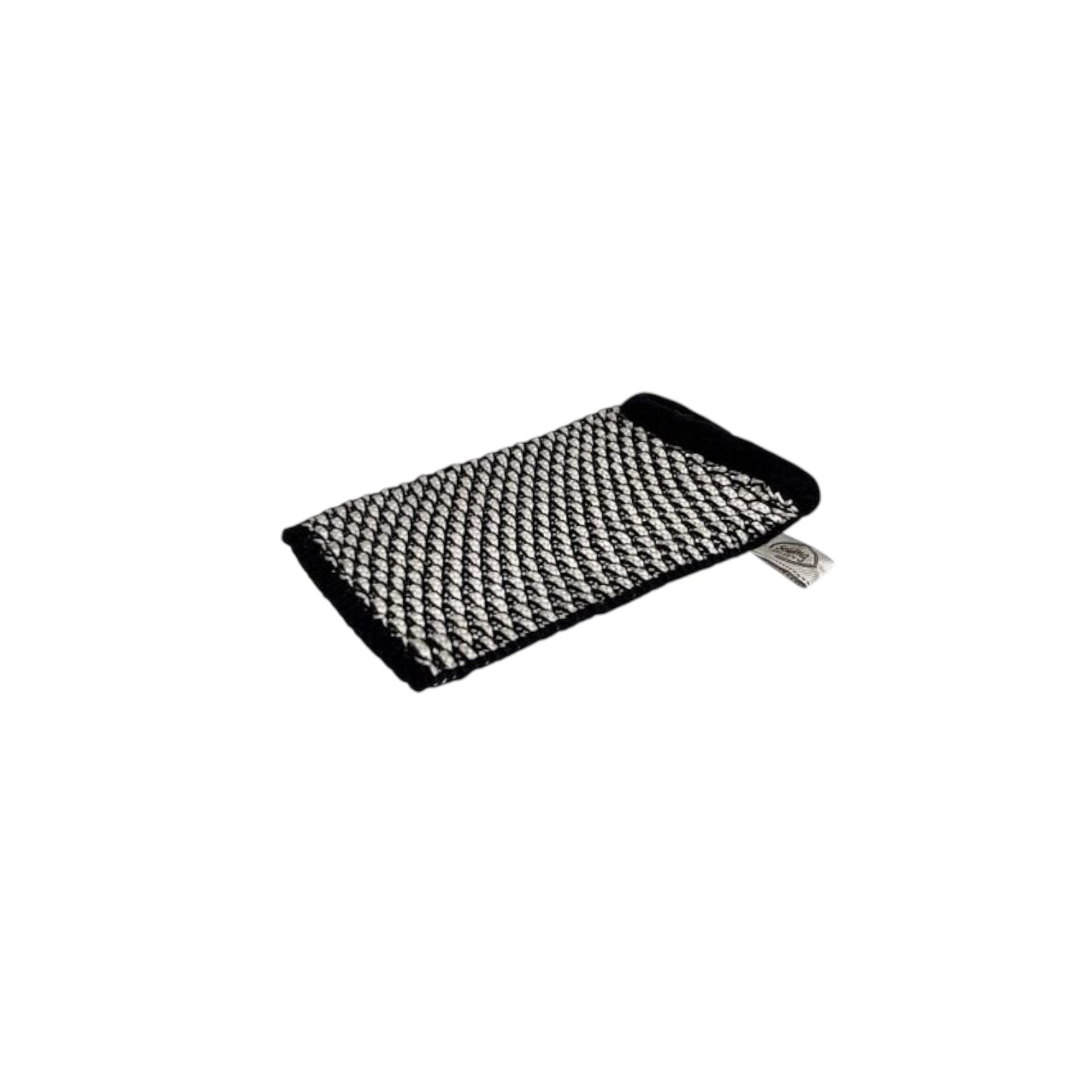 Solwang Waschhandschuh BIO Schwarz/ Weiss