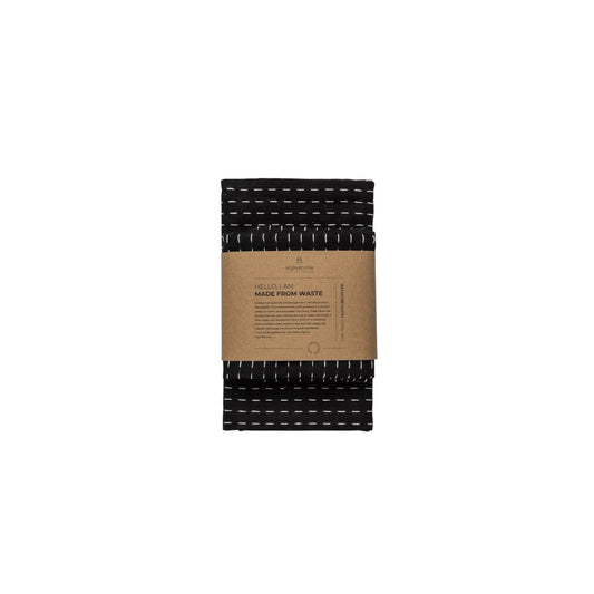 Originalhome Wiederverwend-bares Verpackungstuch (2-er Set) Schwarz