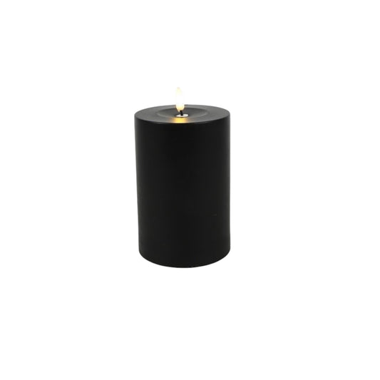 Countryfield Stumpenkerze LED Schwarz