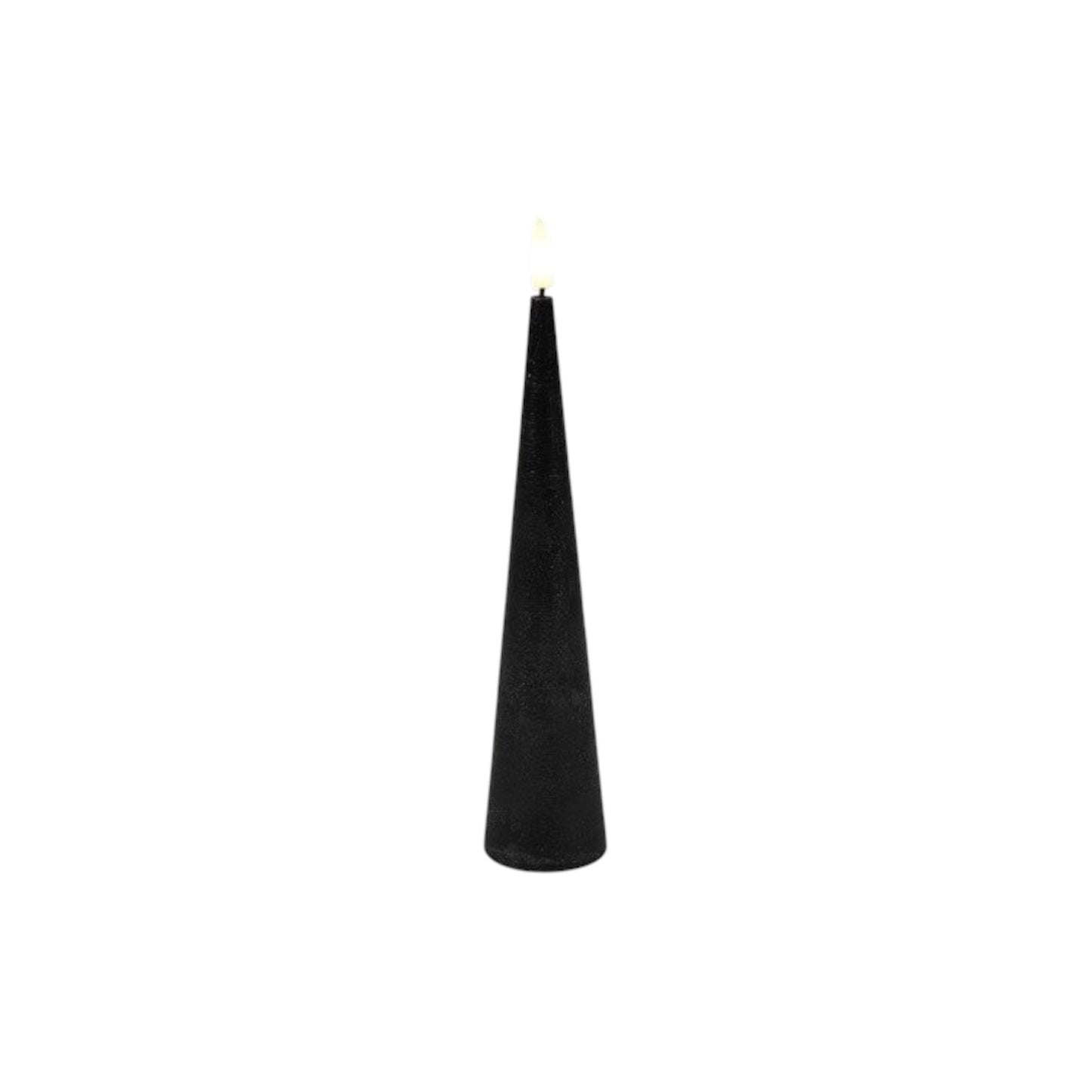 Countryfield Kerze Kegel LED Schwarz