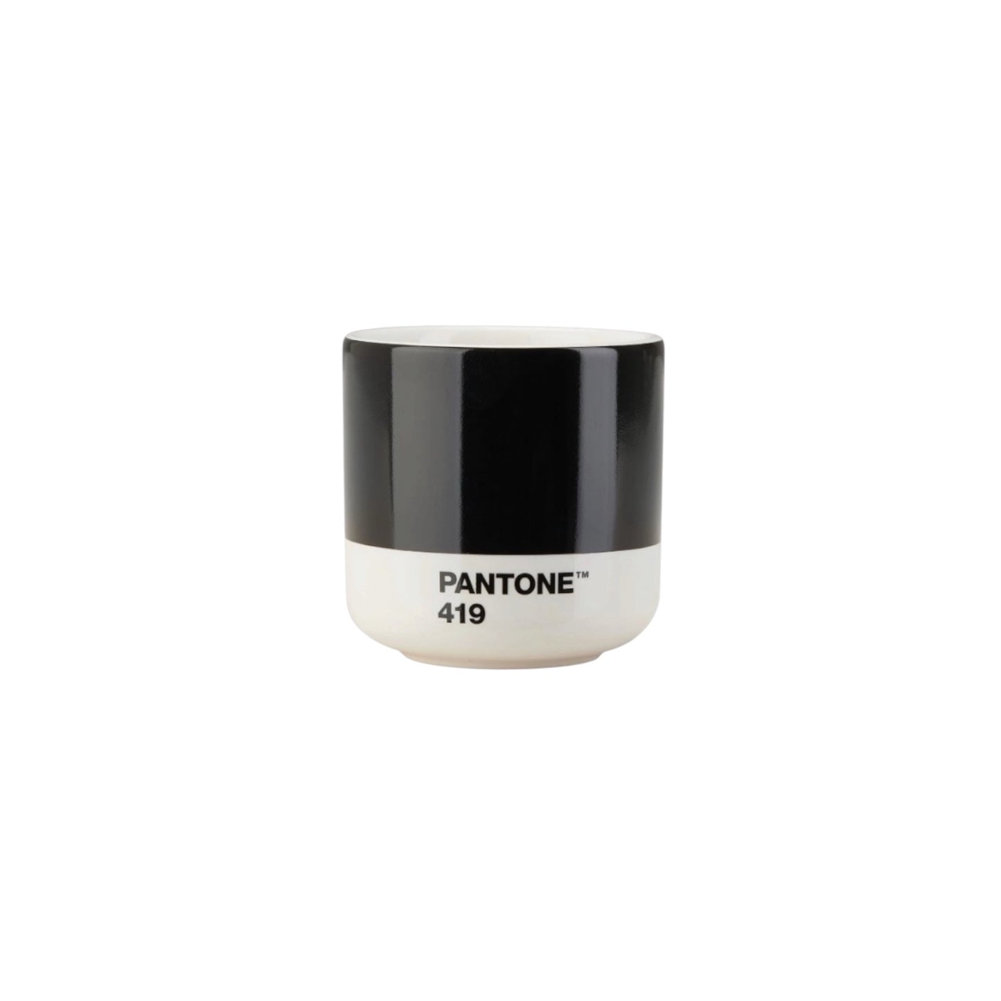 Pantone Thermobecher Latte Macchiato Schwarz 419