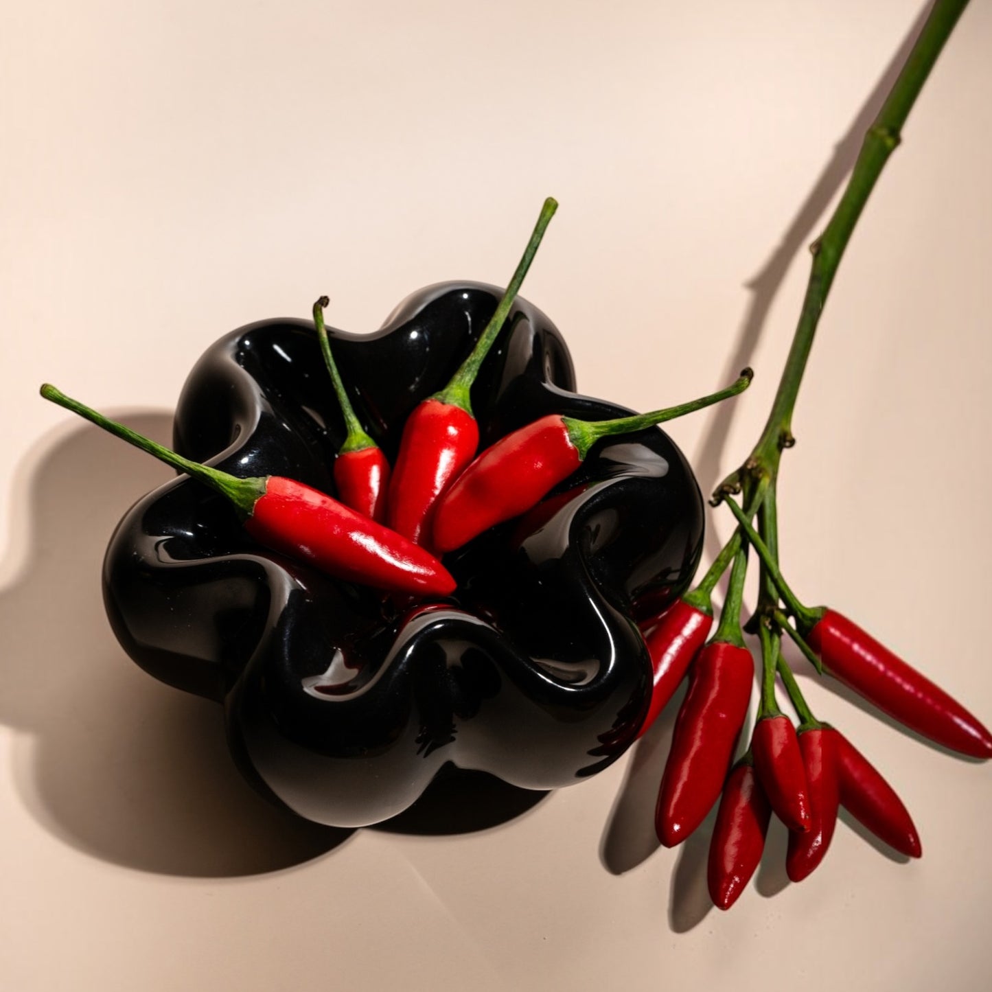 Herbstudio Bloom Ashtray Schwarz