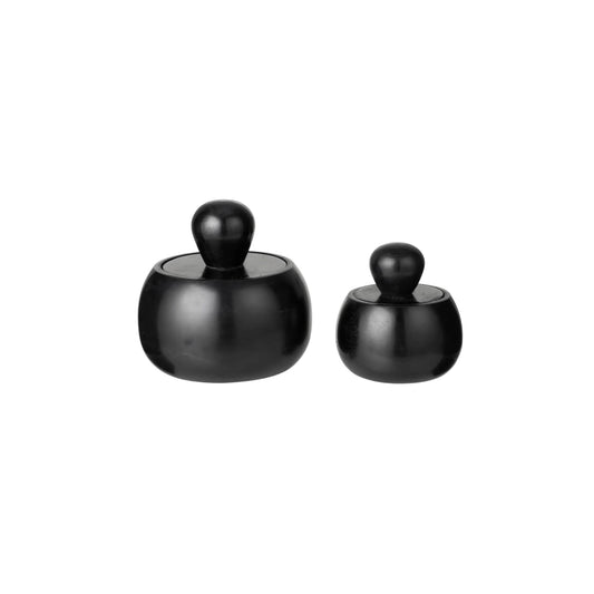 Nordstjerne Marblelous Glas II mit Deckel Schwarz
