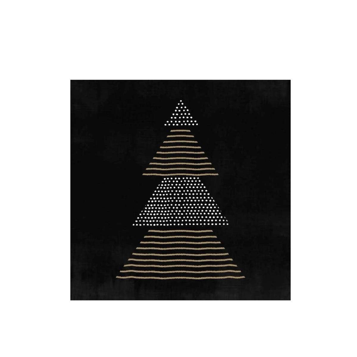 ppd Lunch Servietten Pure Christmas Schwarz