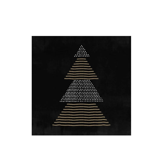 ppd Lunch Servietten Pure Christmas Schwarz