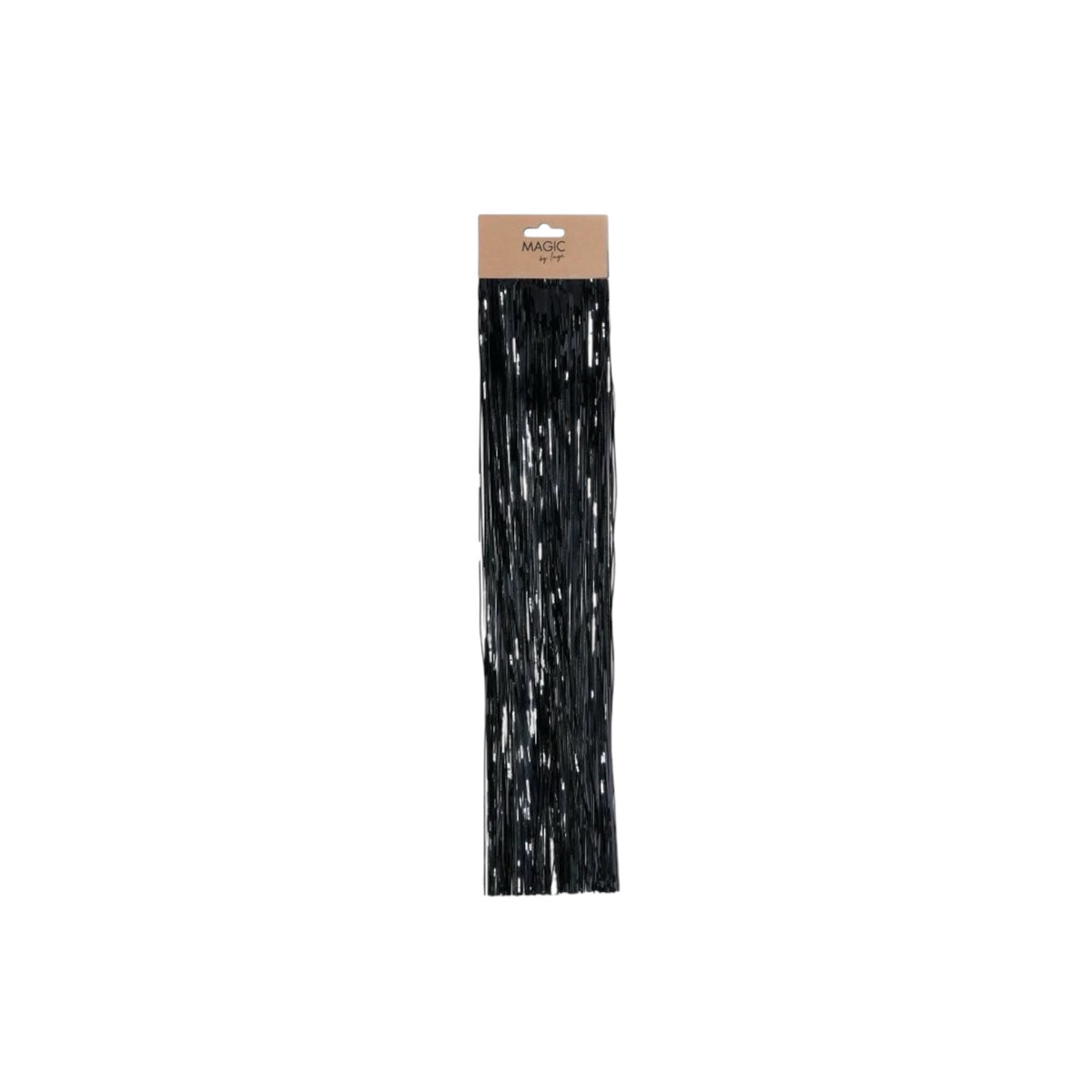 Holly & Jolly Lametta glatt Schwarz