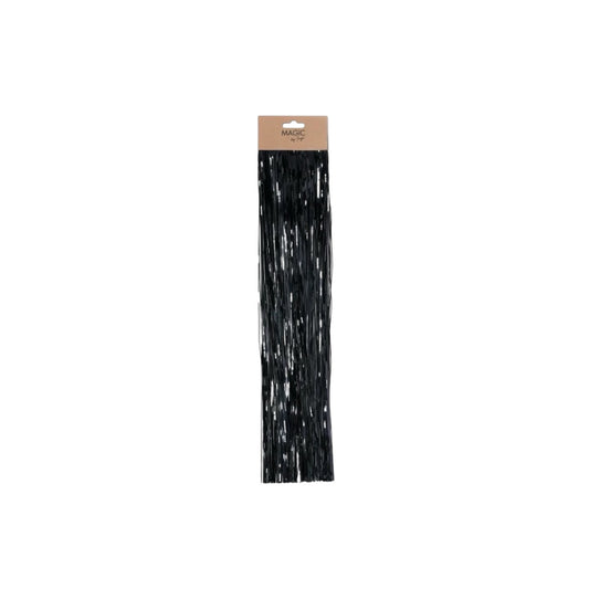 Holly & Jolly Lametta glatt Schwarz