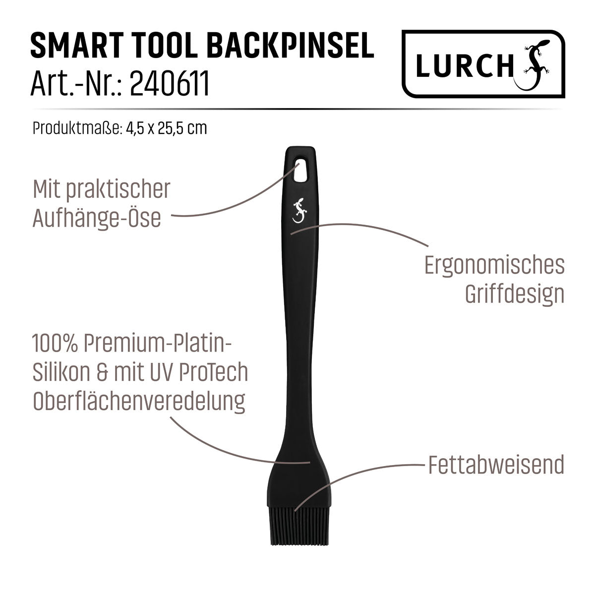 Lurch Smart Tool Backpinsel Schwarz