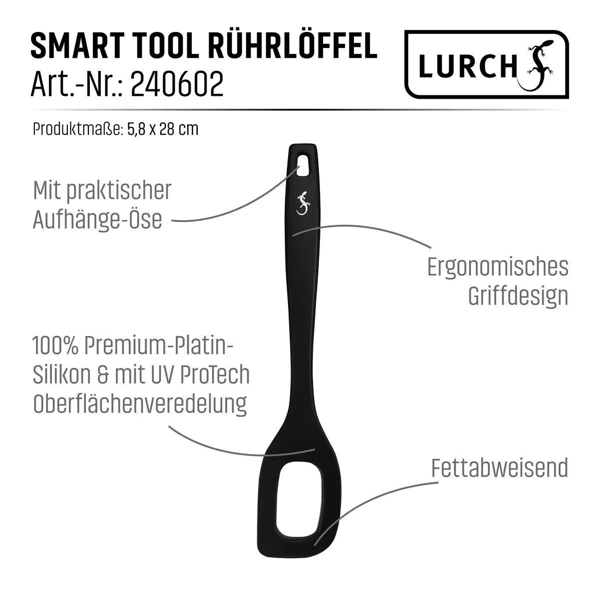 Lurch Smart Tool Rührlöffel Schwarz