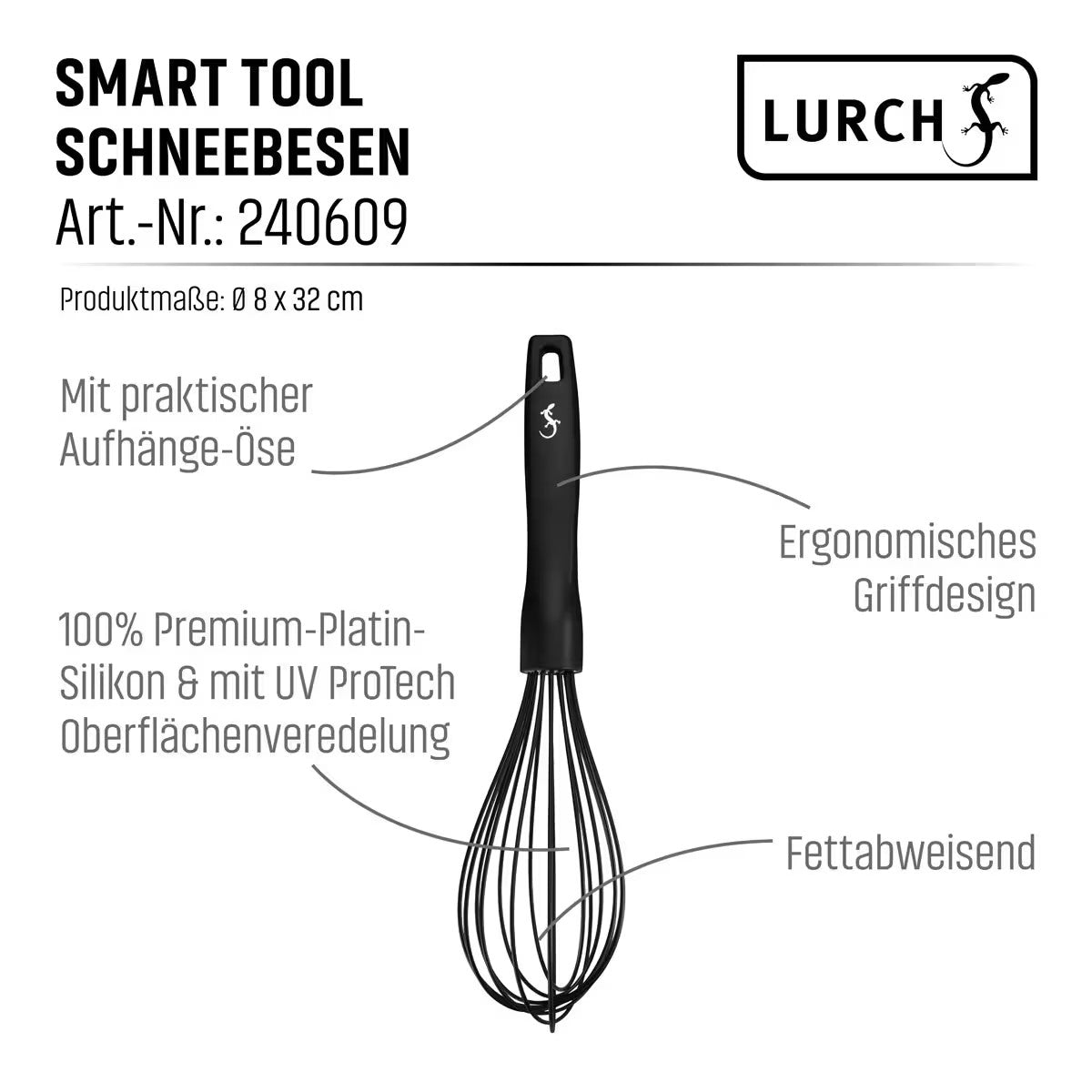 Lurch Smart Tool Schneebesen Schwarz