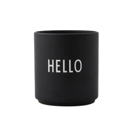 Design Letters Lieblingsbecher HELLO Schwarz