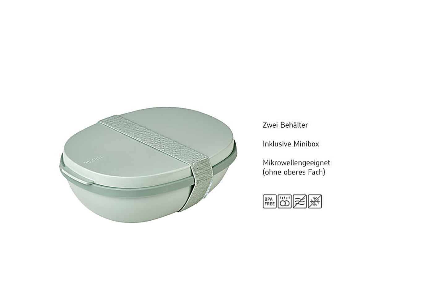 Mepal Lunchbox Ellipse duo Schwarz