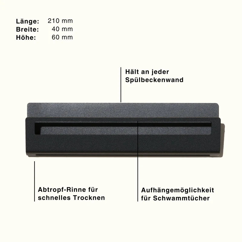 nordesign Schwammhalter Schwarz